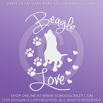 Beagle Love Decals
