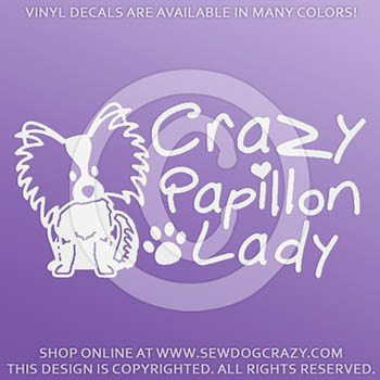 Crazy Papillon Lady Decals