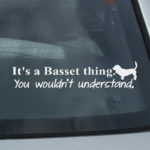 Funny Basset Hound Stickers