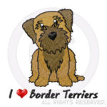 Embroidered Border Terrier Shirts