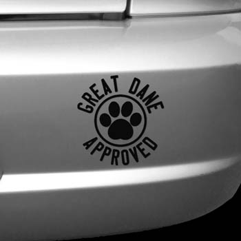 Great Dane Approved Decal
