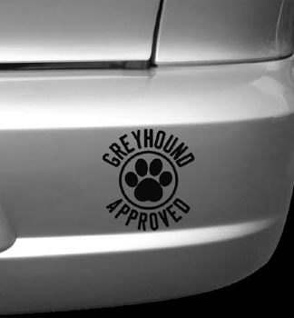 Greyhound Approved Decal