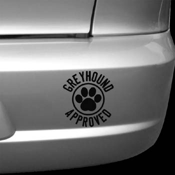 Greyhound Approved Decal