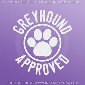 Greyhound Approved Decals