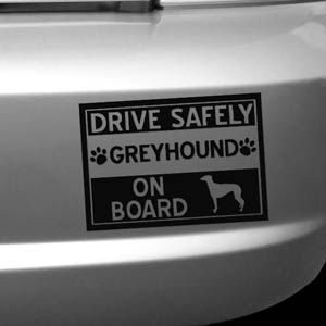 Greyhound On Board Stickers