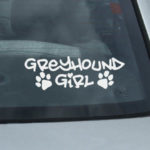 Greyhound Girl Sticker
