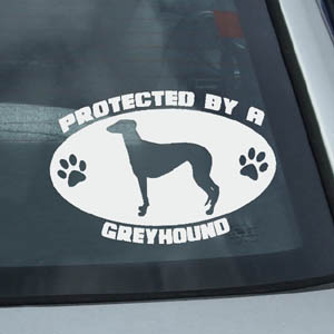 Protected by a Greyhound Stickers