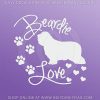 Beardie Love Decals