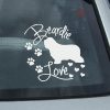 Bearded Collie Love Decal