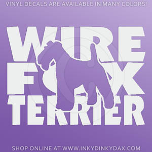 Wire Fox Terrier Car Decal