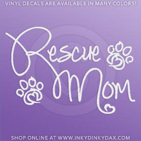 Rescue Mom Decal