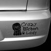 Crazy Bichon Lady Bumper Sticker