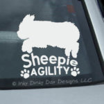 Old English Sheepdog Agility Decals