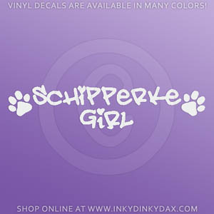 Schipperke Girl Sticker