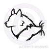 Embroidered Schipperke and Rat