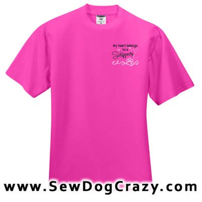 Pretty Embroidered Schipperke Tees