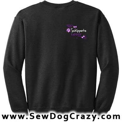 Pretty Embroidered Schipperke Lover Sweatshirt