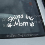 Vinyl Shiba Inu Mom Car Decals