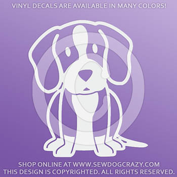 Cartoon Beagle Vinyl Decals