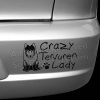 Crazy Tervuren Lady Car Stickers