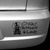 Crazy Brittany Lady Bumper Stickers