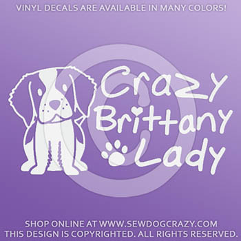 Crazy Brittany Lady Vinyl Stickers
