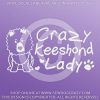 Crazy Keeshond Lady Decal