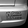 Crazy Keeshond Lady Bumper Sticker