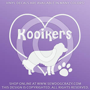 I Love Kooikers Vinyl Decals