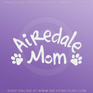Airedale Mom Decal