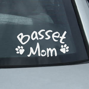 Basset Mom Sticker