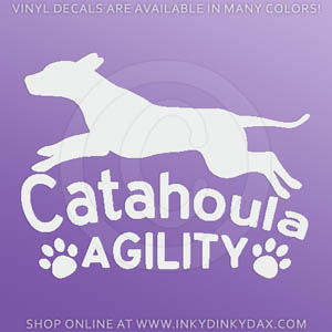 Catahoula Leopard Dog Agility Sticker