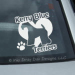I Love Kerry Blue Terriers Sticker