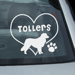 Love Tollers Decal