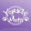 Yorkie Mom Vinyl Stickers