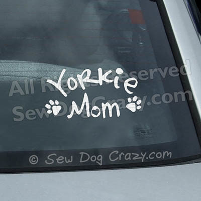 Yorkie Mom Car Stickers