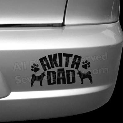 Akita Dad Bumper Sticker