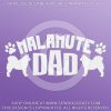 Malamute Dad Car Decal