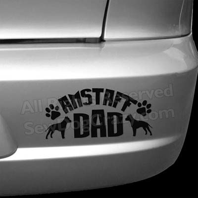 AmStaff Dad Bumper Sticker