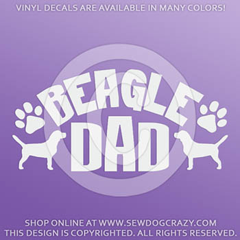 Beagle Dad Decal