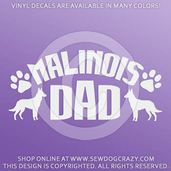 Malinois Dad Decals