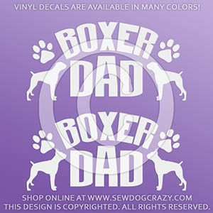 Boxer Dad Decals