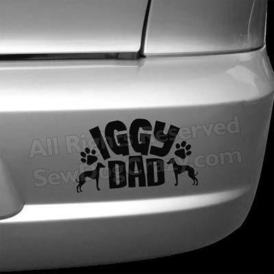 Italian Greyhound Dad Bumper Sticker