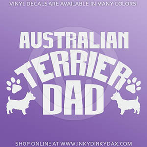 Australian Terrier Dad Decals