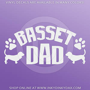 Basset Dad Decal