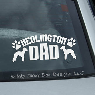 Bedlington Terrier Dad Decal