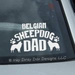 Belgian Sheepdog Dad Decal