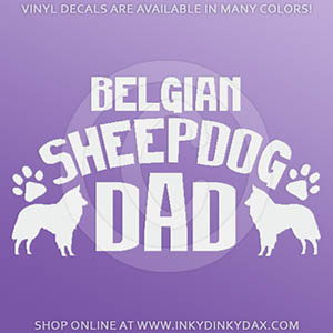 Belgian Sheepdog Dad Decal