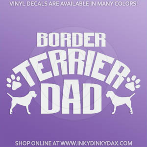 Border Terrier Dad Decal
