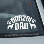 Borzoi Dad Decal